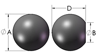 Ball Knob Line Drawing